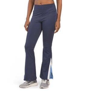 WILO Cobalt/Navy Split Hem Flare Leg Pants Size Small